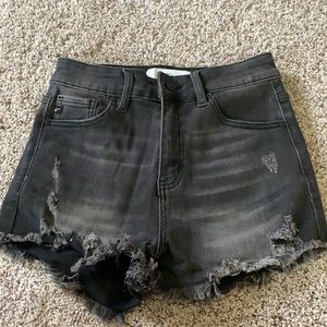 Vici KanCan black high waisted shorts